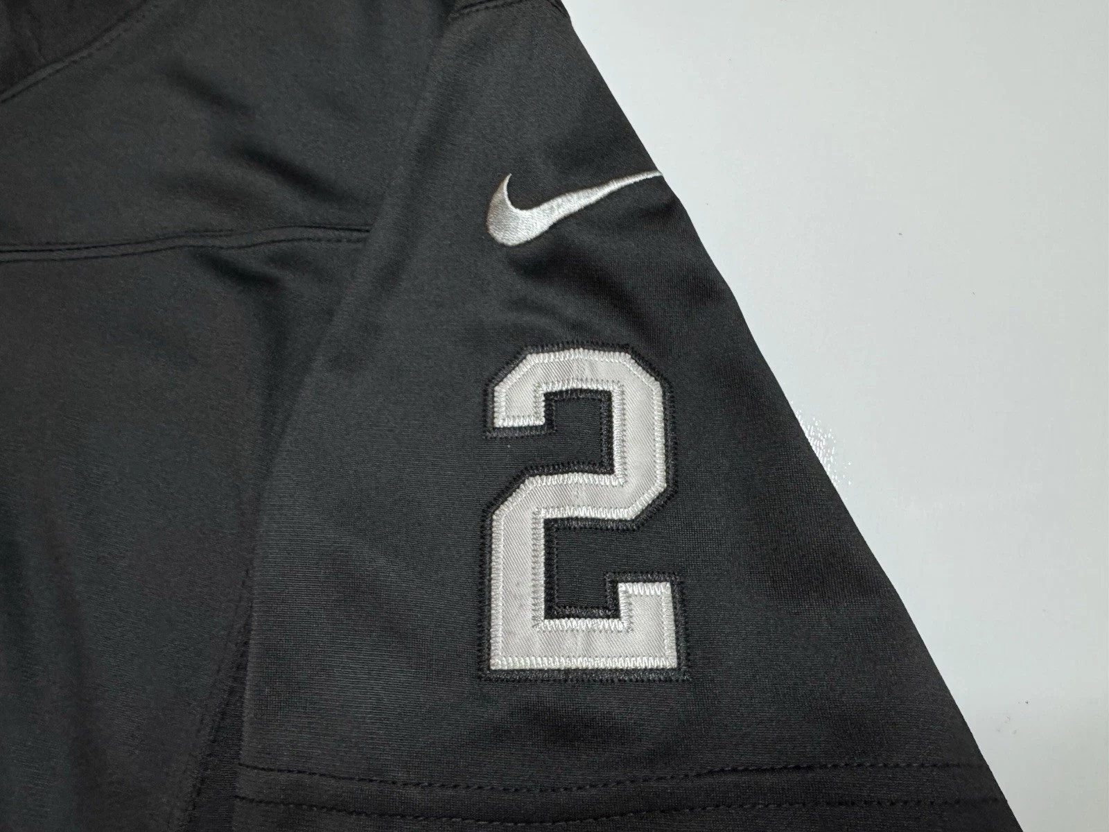 Men's Raiders Ashton Jeanty #2 Stitched Jersey Black Elite Quality