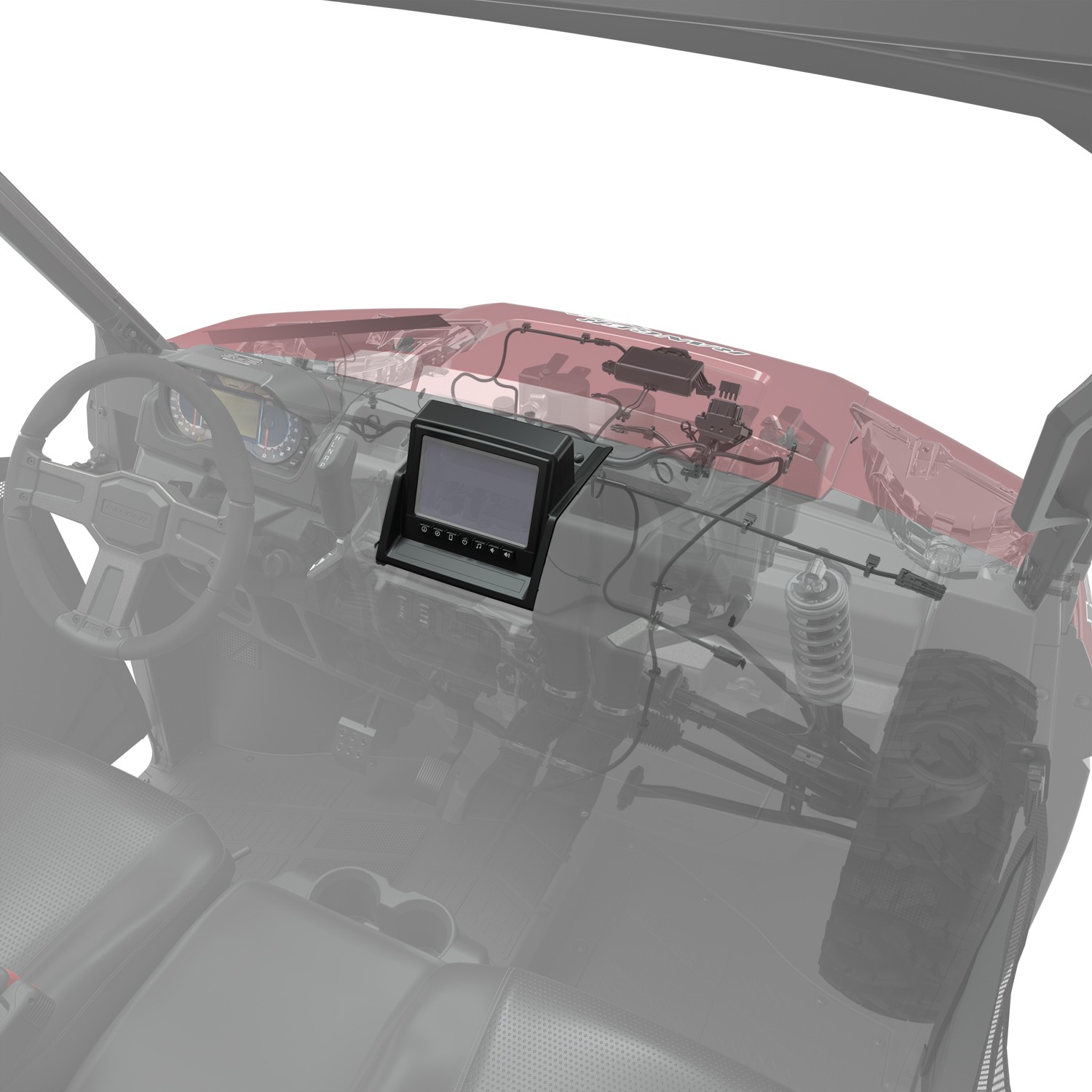Polaris 7” Display Mount Kit with Cameras