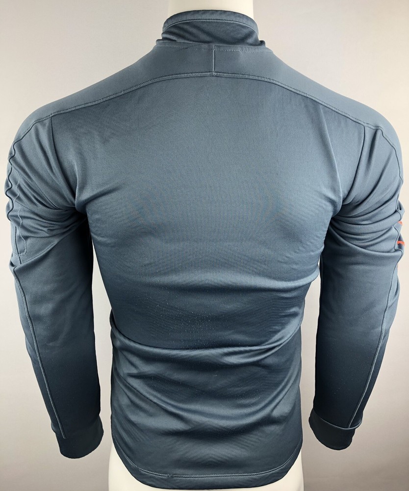 Under Armour Mens Fitted Gray Long Sleeve 1/4 Zip Athletic Pullover Size Medium