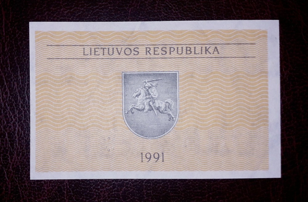 Lithuania 0.10 talonas banknote,1991year,unc