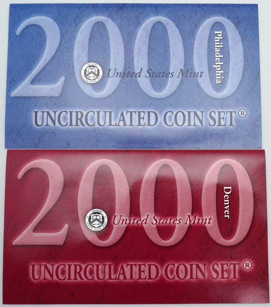 2000 - P&D Uncirculated US Mint Coin Set in OGP