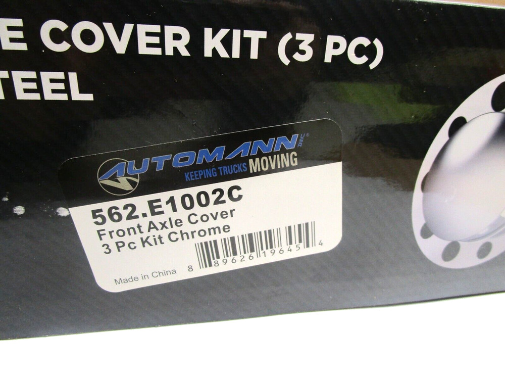 AUTOMANN 3PC CHROME FRONT AXLE COVER KIT / 562.E1002C