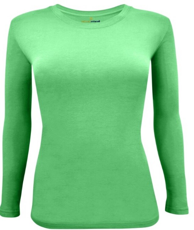 Natural Uniforms Women's Long Sleeve Under-scrub Stretch T-Shirt Scrub Top