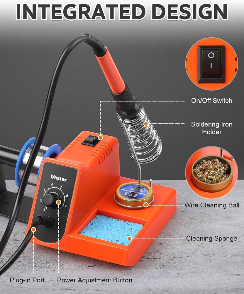 Soldering Iron Station Temperature Adjustable Anti Static Kit
