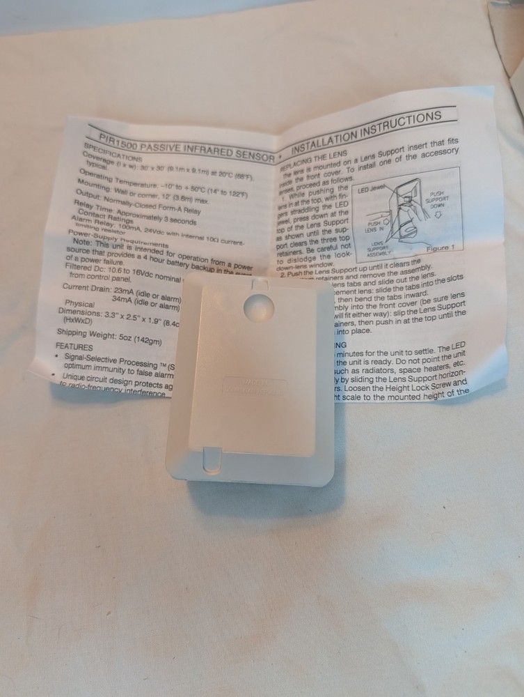 Napco GEM-PIR 1500 Motion Detector Passive Infrared Sensor