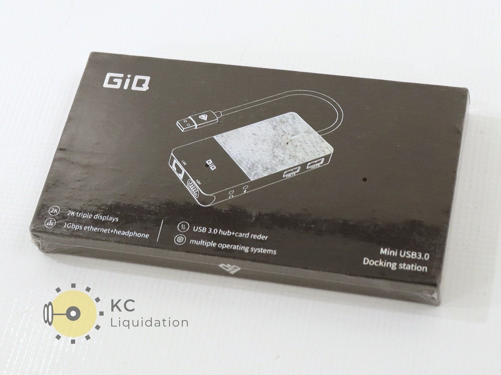 GiQ 2K Triple Display Mini USB 3.0 Docking Station