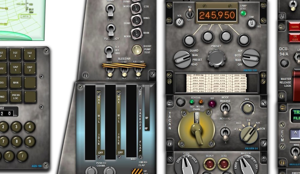 A6 INTRUDER COCKPIT instrument panel CDkit