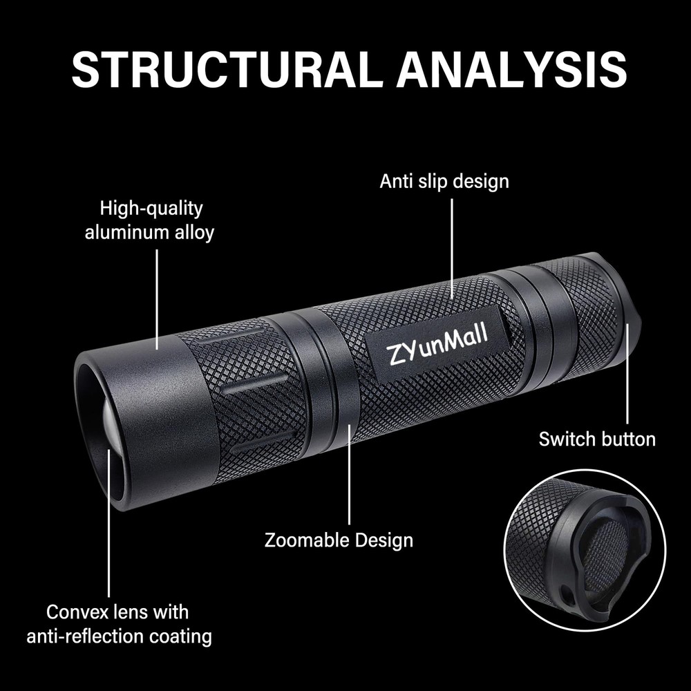 IR Illuminator Flashlight, Long Range 940nm Infrared Light Flashlight, Used w...
