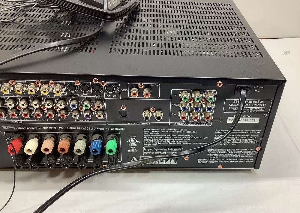 Marantz AV Surround Receiver SR3001 Untested Power On No Remote