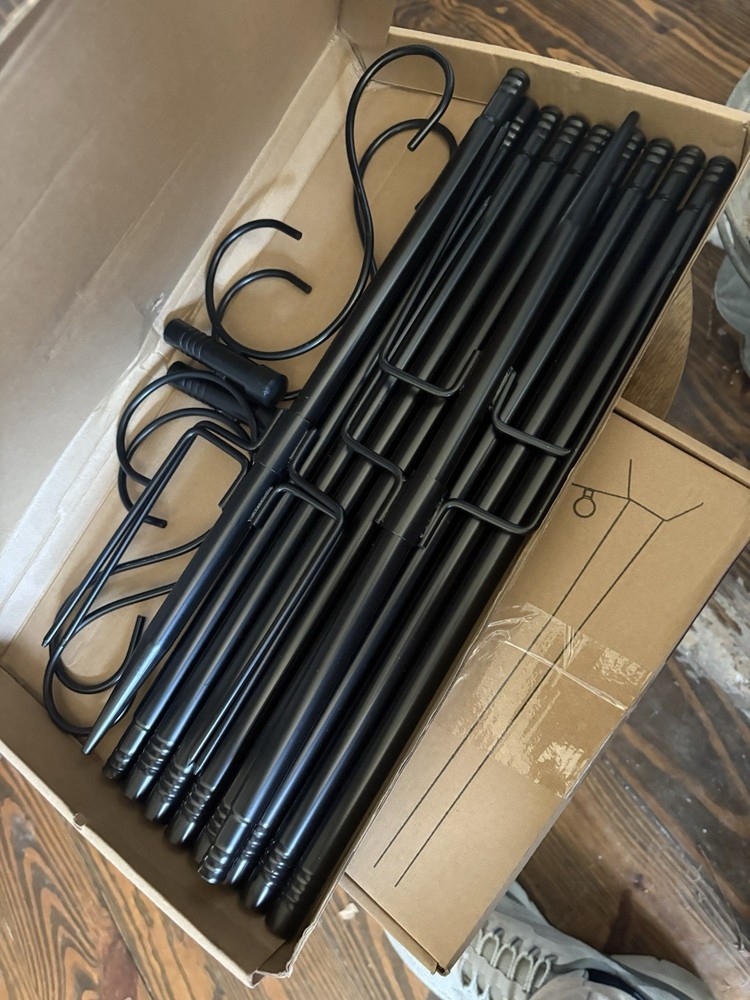 Nuerpo Adjustable Shepherd Hooks (2) 80” Tall