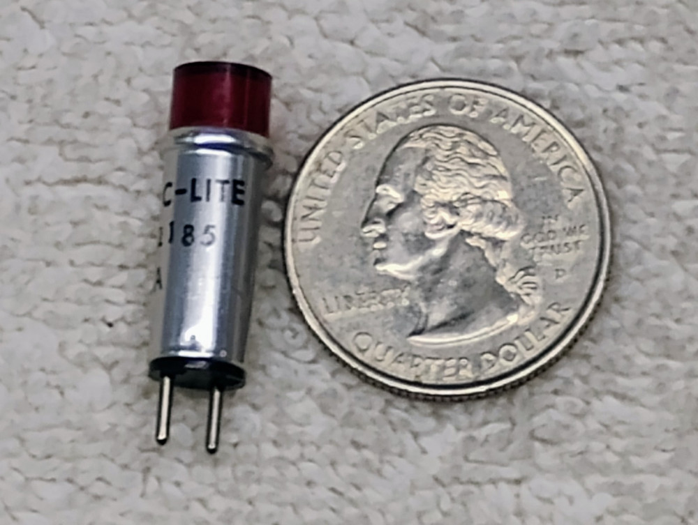 RED 28V Lamp C-Lite Miniature Indicator Warning Limit Dash Panel Light CF-92