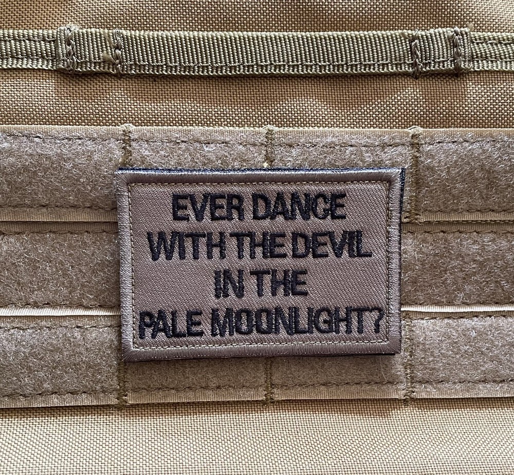 Dance With Devil Joker Quote Funny Tactical Warfighter Morale Patch Hook Loop