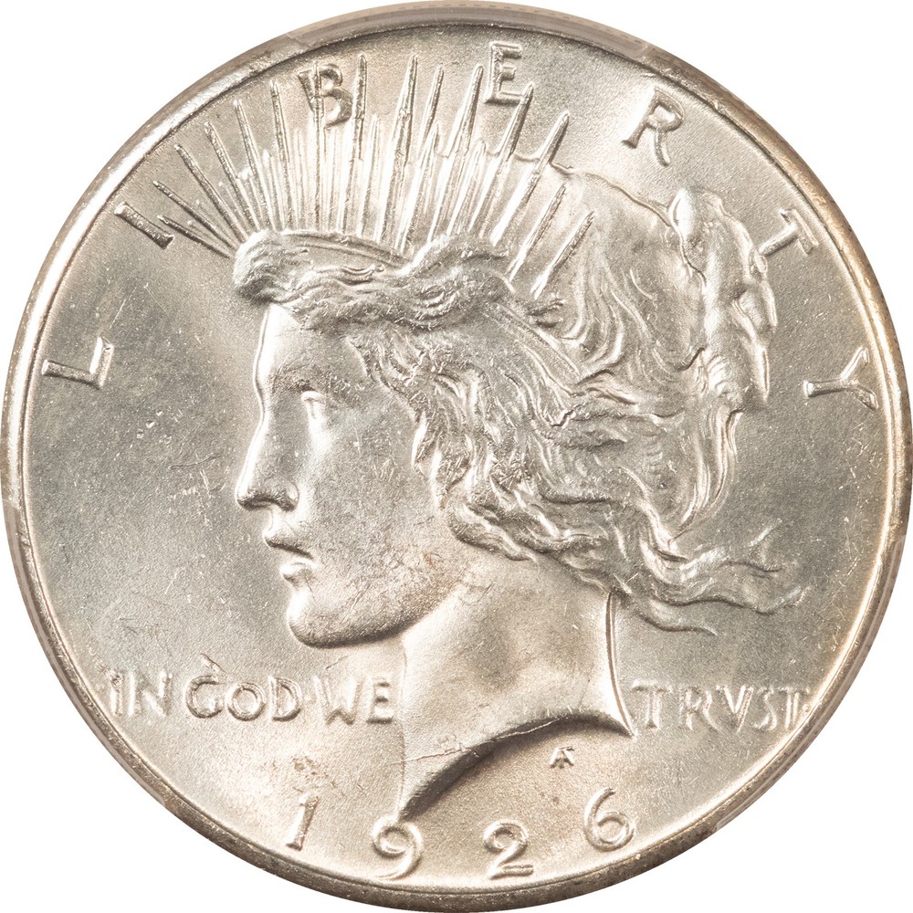 1926 $1 PEACE DOLLAR - PCGS MS-63 BLAST WHITE & CHOICE!