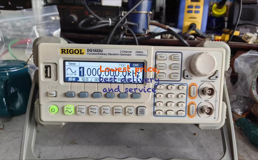 1PC RIGOL DG1022U Arbitrary Waveform Function Generator AWG 25MHZ 2 output#pr