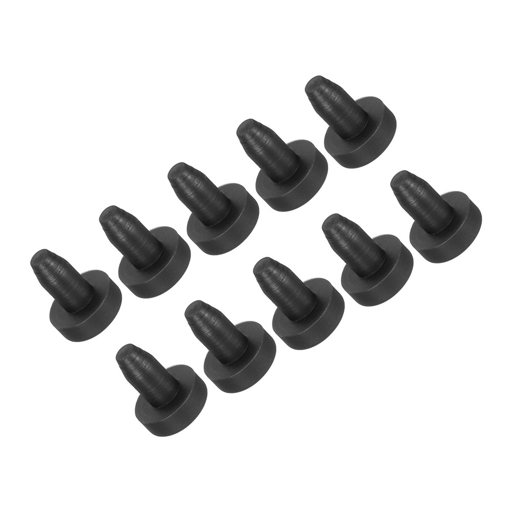 10 Pack 5.3x7x5mm High Temp Silicone PIPE Plug T-Shaped Solid Stopper Black