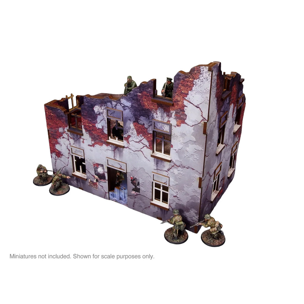 Micro Art Studio WW2 Ostfront Stalingrad: Apartment Block Front (With 3rd