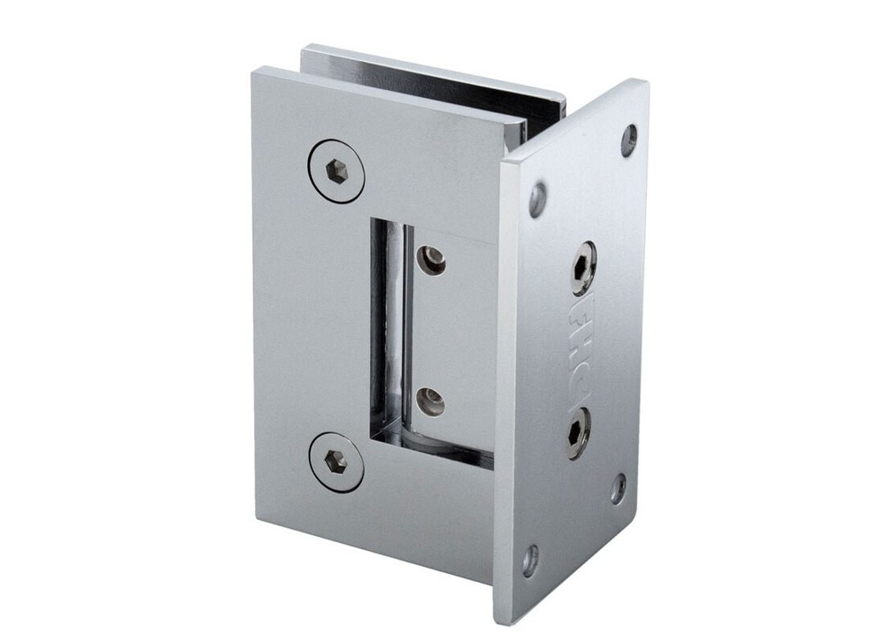 FHC Glendale Adjustable Wall Mount Hinge, Solid Brass, Polished Chrome Finish