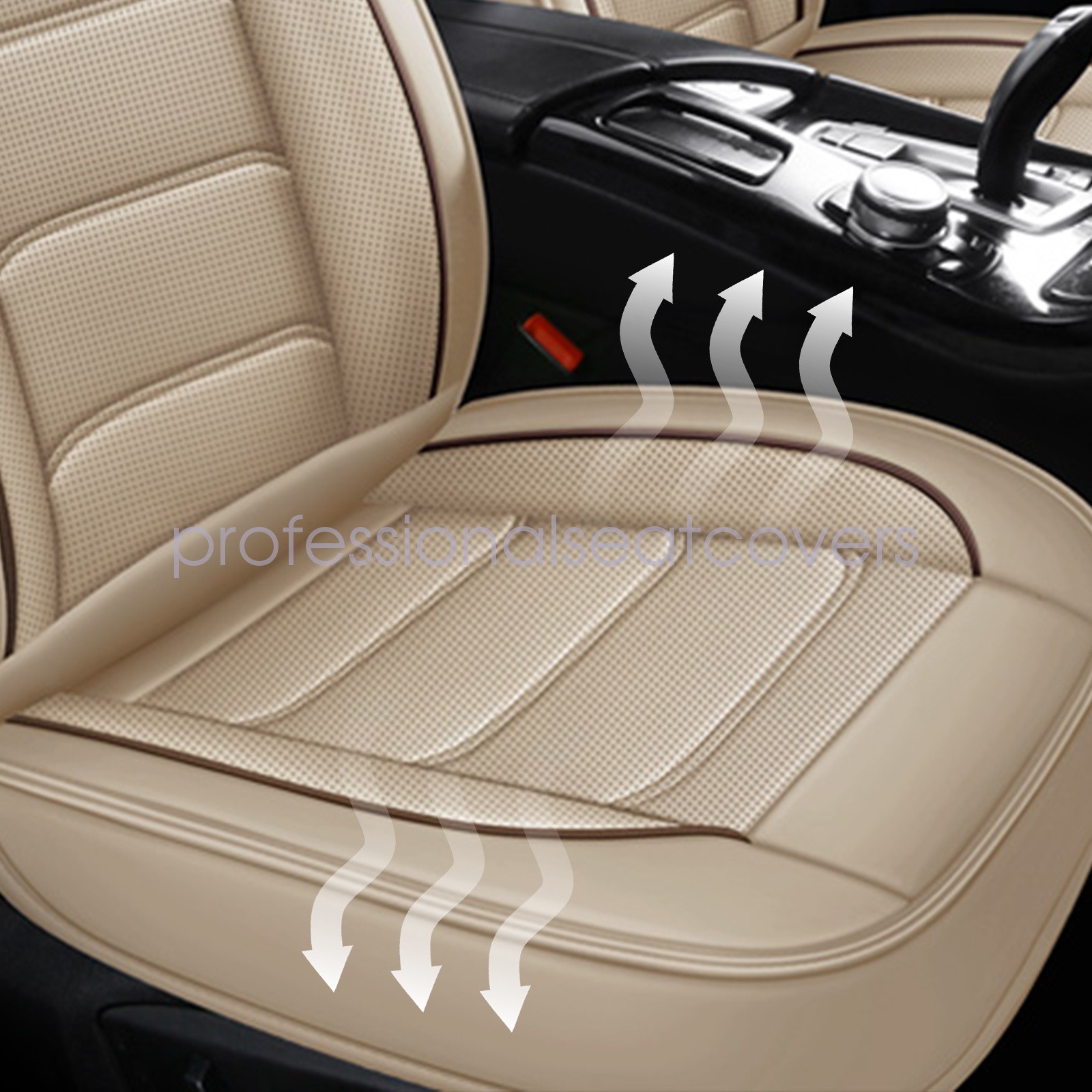 Fit For BMW Car Seat Cover Full Set PU Leather 5-Seats Front + Rear Protector US