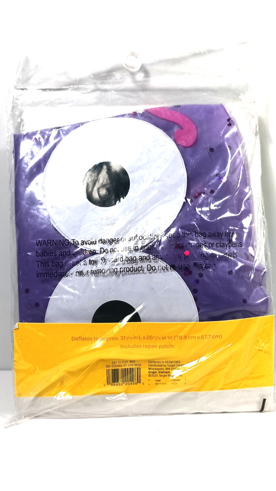 Sun Squad Split Ring Crab Float PVC Pool Toy Purple Ages 3+