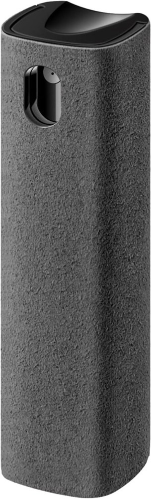 Effortless Screen Cleaning Kit: 10ml Spray & Reusable Microfiber Cloth - Grey