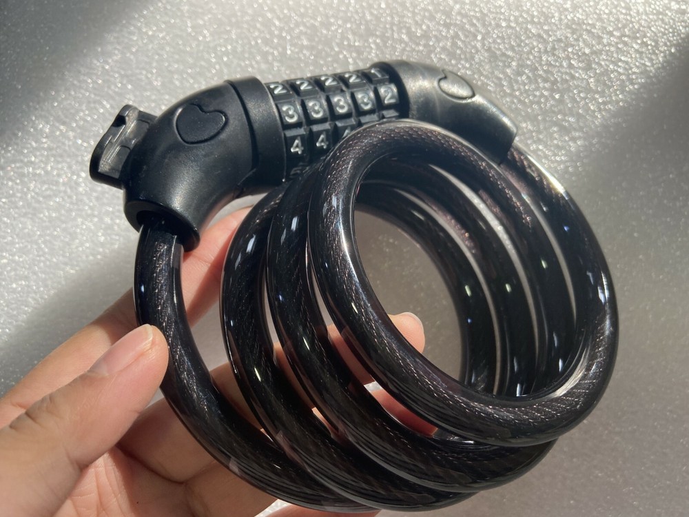 5 Digit Password Bicycle Chain Lock Cable Lock 47" Long