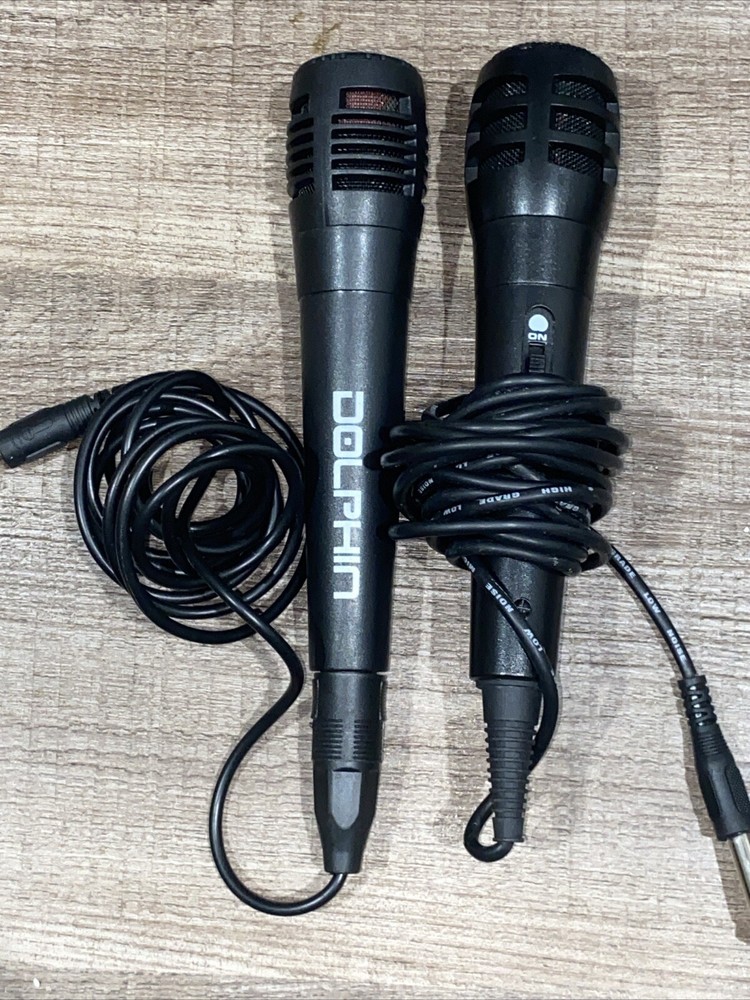 Dolphin MC-3 Wired Karaoke Microphone Unidirectional Dynamic Range 6.5ft Cord