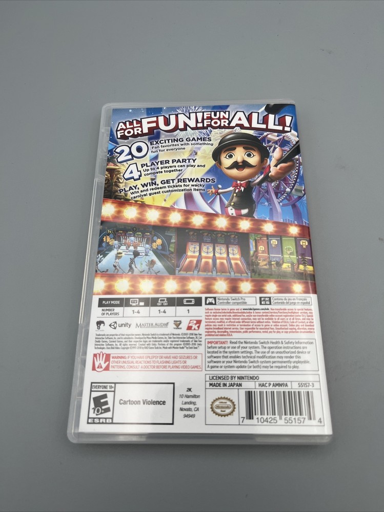 Carnival Games - Nintendo Switch (CASE ONLY/NO GAME)
