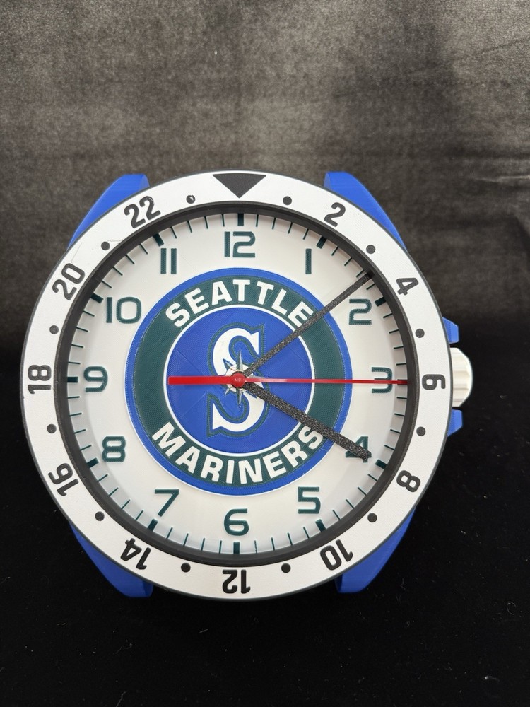 Mariners MLB Desk Clock – Baseball Wall Clock – Seattle Mariners Gift – MLB Team