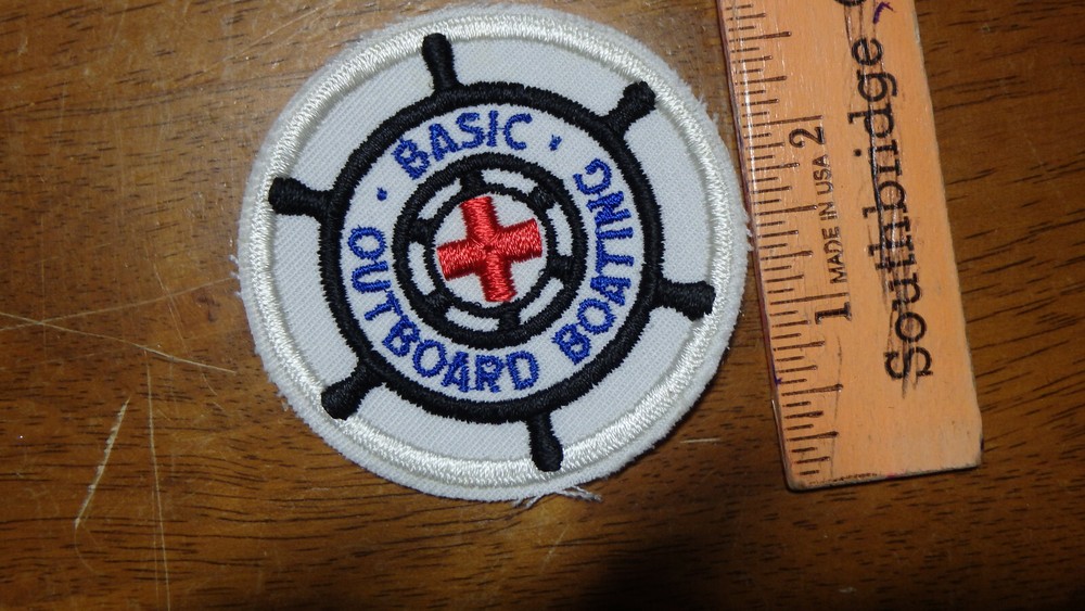 AMERICAN RED CROSS  BASIC OUT DOOR BOATING  PATCH 1960'S  BX A #56