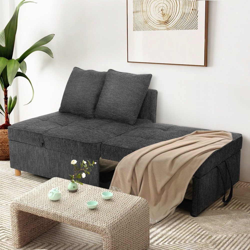 4 in 1 Folding Ottoman Sofa Bed, Convertible Chair Multi-Function Sleeper Sofa🏡