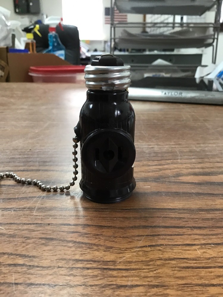 (5-PCS) Eaton 718B Pull Chain Socket with 2 Side Outlets, Brown (TA4MS)