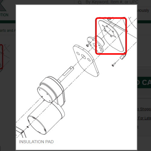 INSULATION PAD #1011351-73