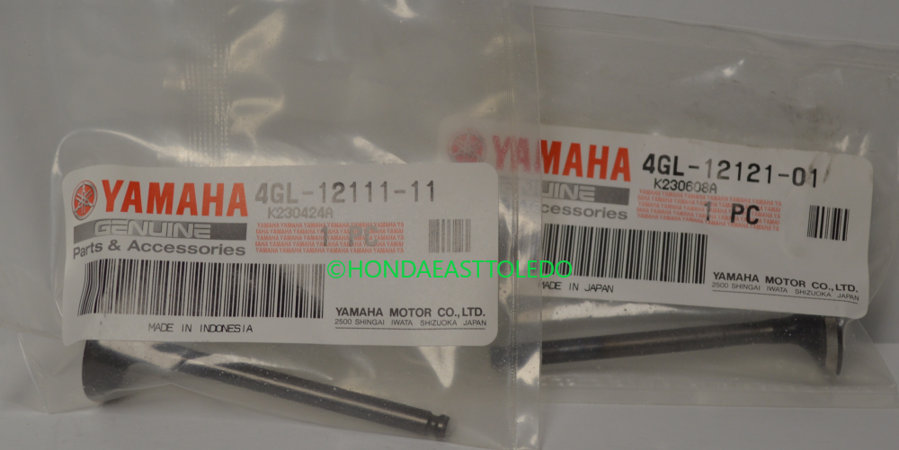 OEM Yamaha Intake Exhaust Valves 00-07 TTR90 E S 4GL-12121-01-00 4GL-12111-11-00