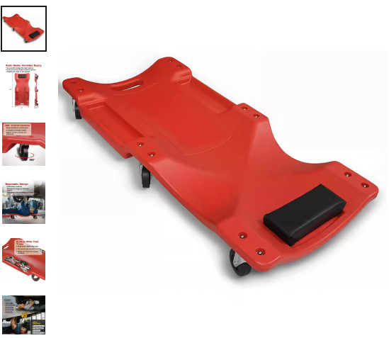 Mechanic Creeper - 40 Inch Rolling Garage Creeper