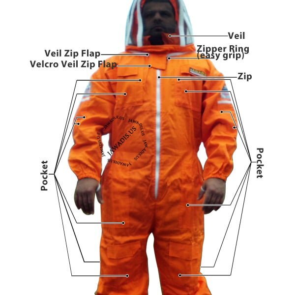 Adult White Bee Suit Medium - Complete Protection, Durable