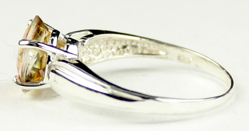 TWILIGHT FIRE TOPAZ Sterling Silver Ladies Ring - Handmade • SR058