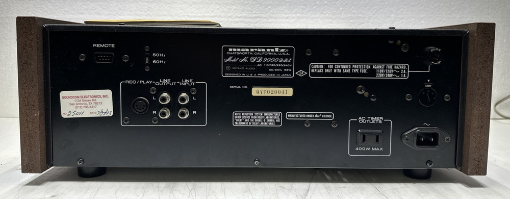 Marantz SD-9000 DBX RARE Find * Read Description *