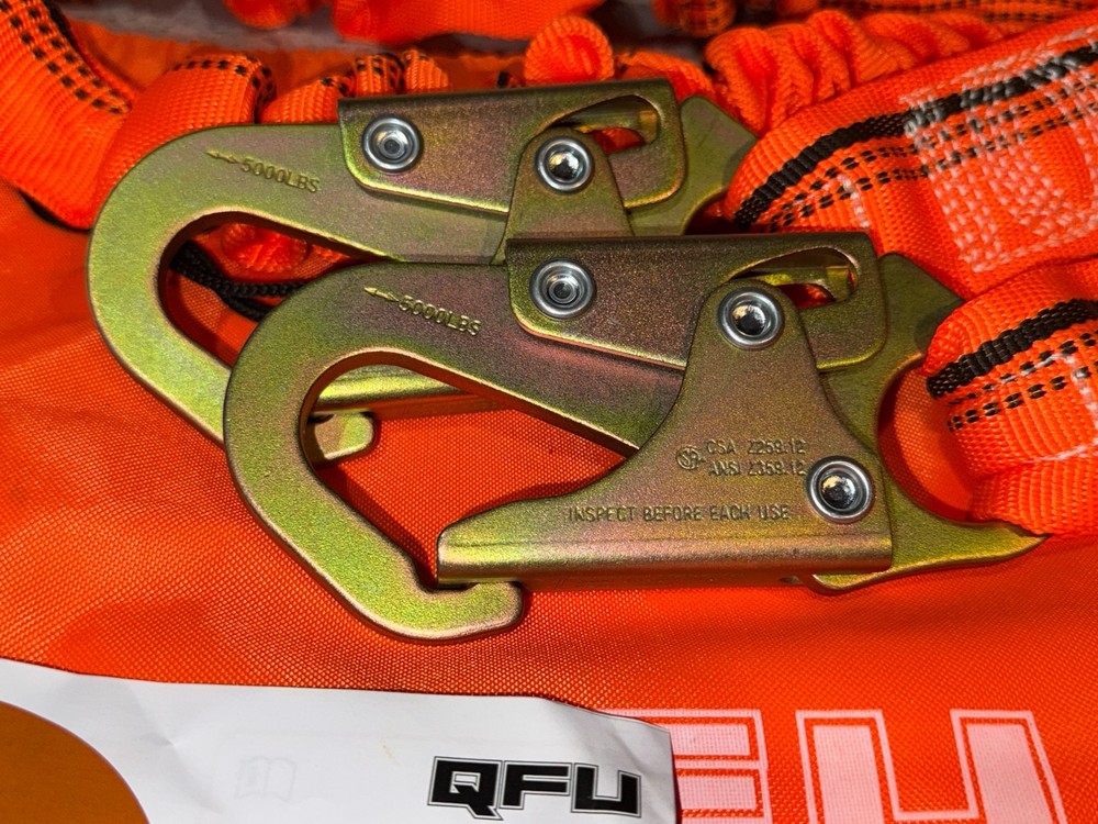 Safety Harness and Lanyard Fall Protection Kit with Drawstring Bag