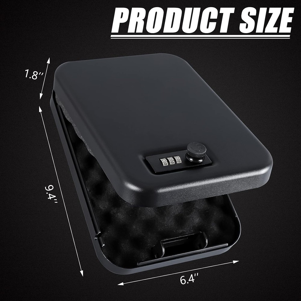 Portable Compact Gun Safe for Pistol Security