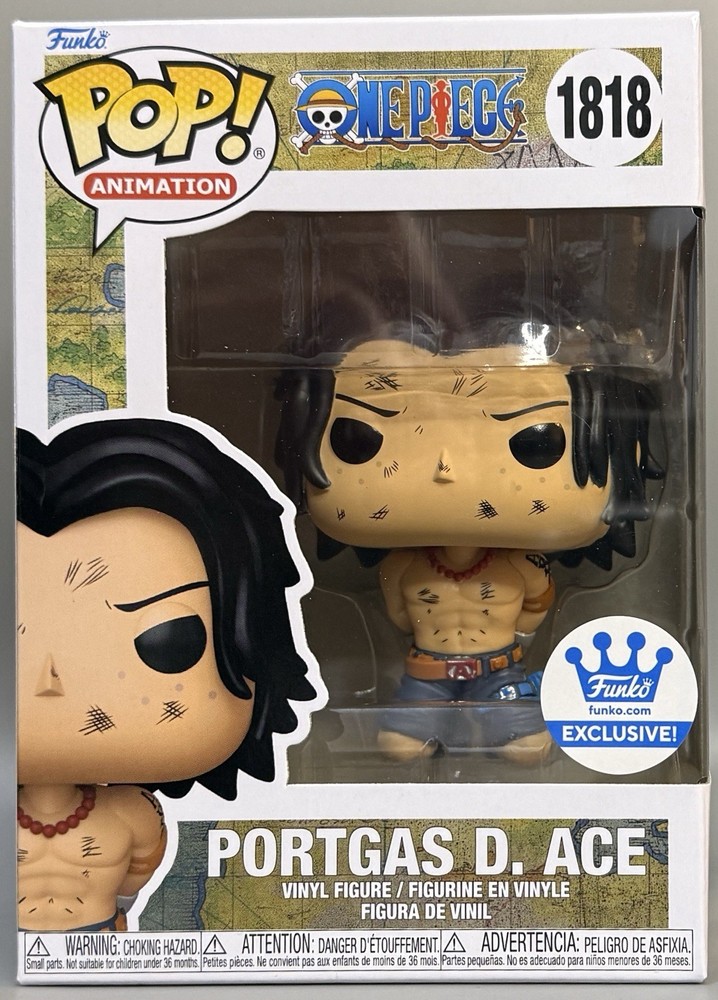 Funko Pop! One Piece Portgas D. Ace (Execution) #1818 *Includes Soft Protector*