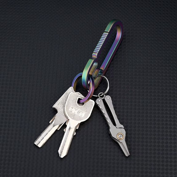 Titanium Mini Scissors Keychain Utility Folding Shears Feather Light Pocket EDC