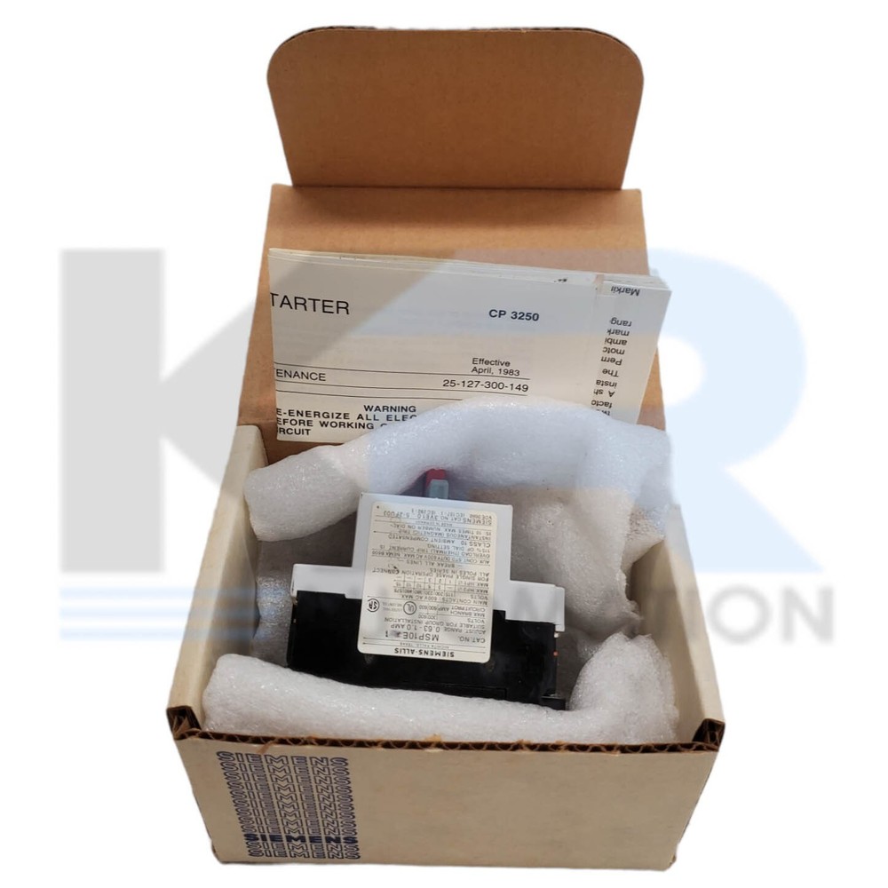 NEW Siemens MSP10EA11 Manual Starter Protector Open Type 0.36-1A