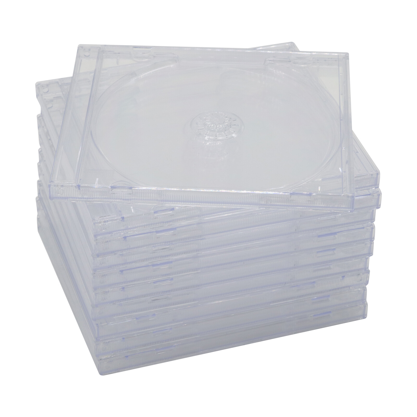 1/5/10PC Standard CD Jewel Case Lots Single CD with Tray 10.4mm Clear Protectors