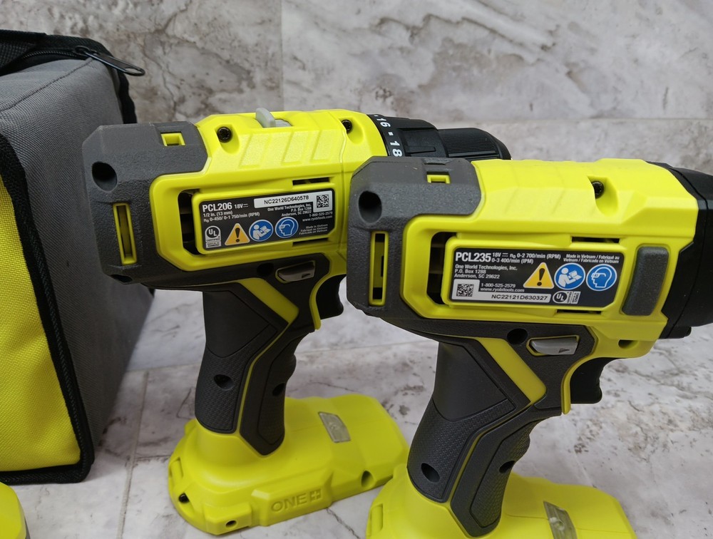 Ryobi ONE+ 18V Drill/Driver 2-Tool Combo Kit - PCL1200K2