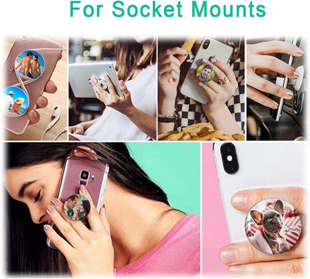 12 Pack 3M Sticky Adhesive Replacement Compatible with Socket Mount Base