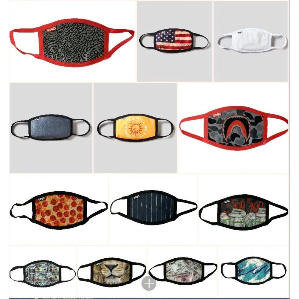 PSD Underwear - Comfortable Face Coverings / Masks - Multiple Different Designs