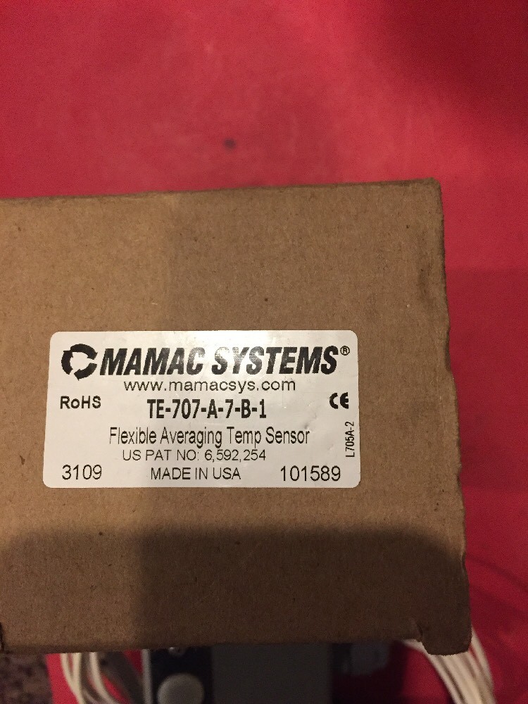 MAMAC SYSTEMS TE-707-A-7-B-1 Flex. Averaging Temp. Sensor NOS NIB