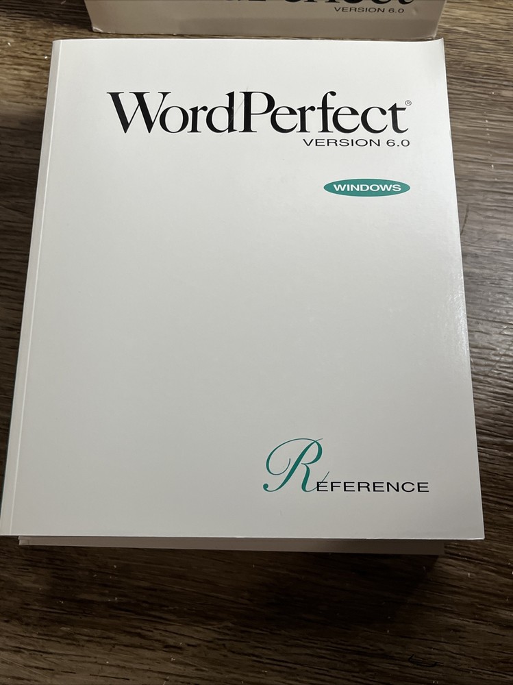 Vintage WordPerfect Upgrade Version 6.0 DOS