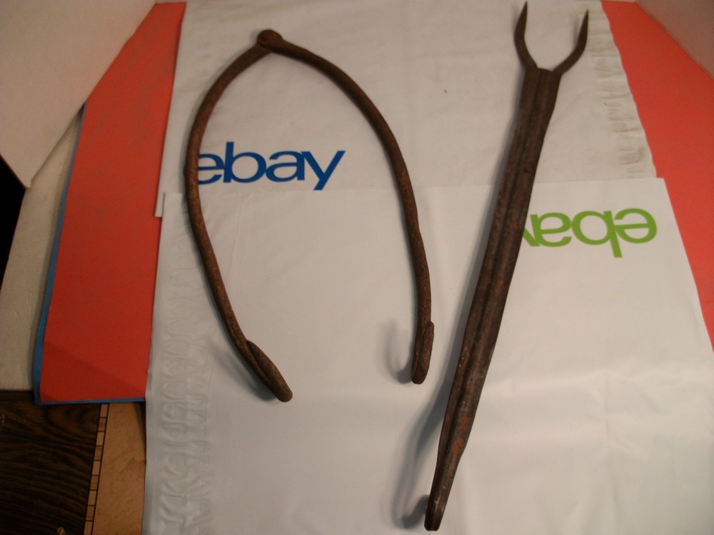 ANTIQUE FIREPLACE COOKING TOOLS