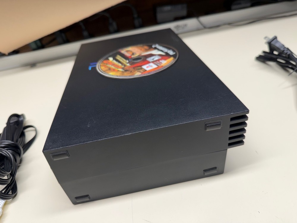 SONY PLAYSTATION 2 PS2 FAT W/CONTROLLER & CABLES FULLY FUNCTIONAL + GAME